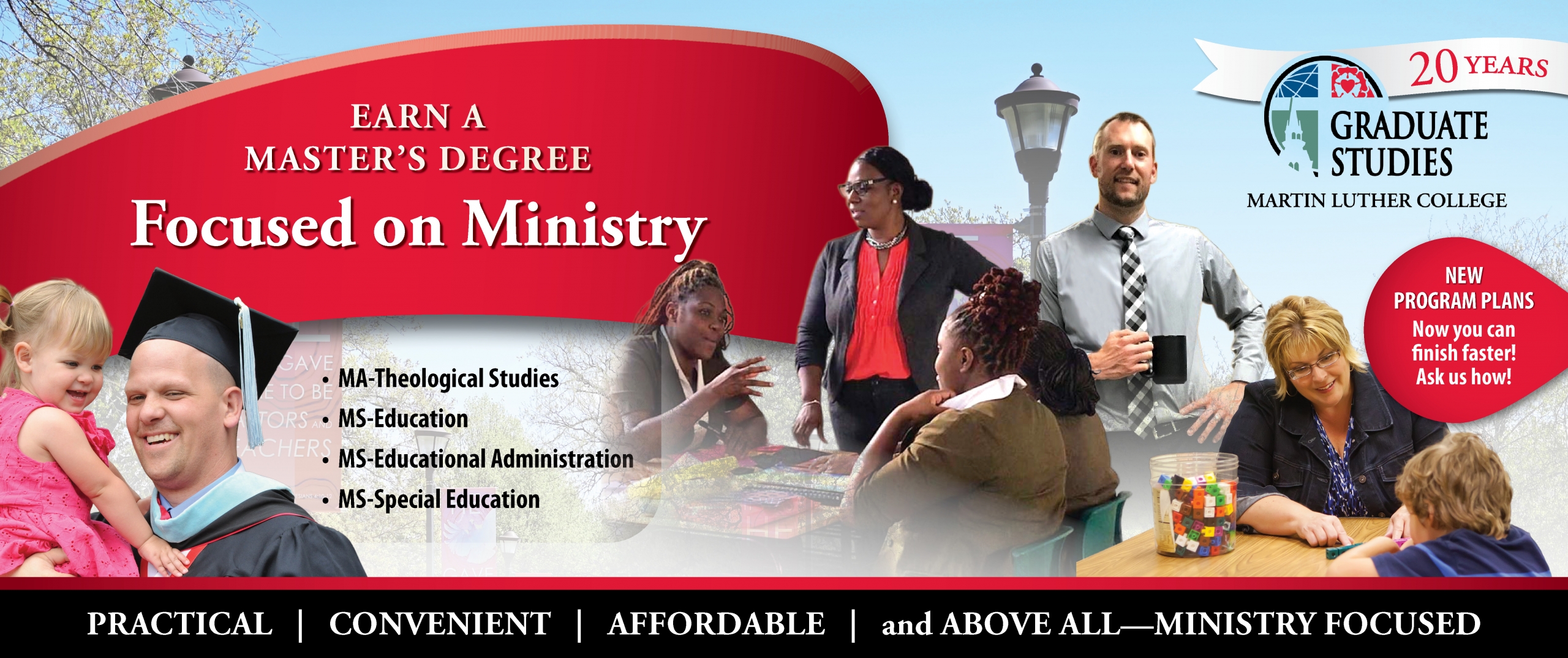 20 year graduate studies banner