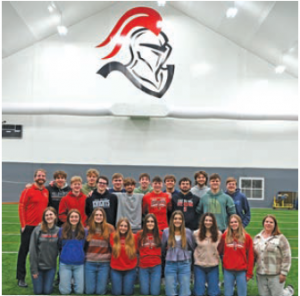 Group of students at the fieldhouse