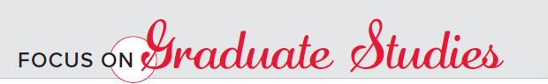Focus on Graduate Studies graphic