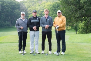 The winning team of golfers from the 2025 Golf Classic