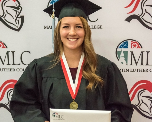Laura Schoenherr Steinke at graduation