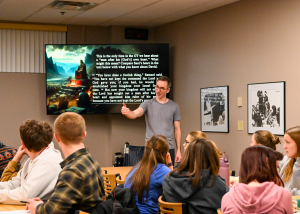 Professor teaching