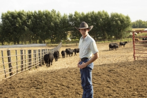 Mason Schulz on the farm